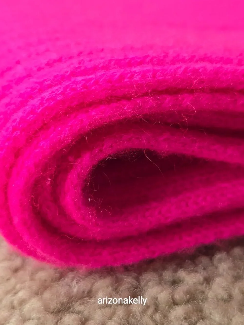 NWOT Talbots Ribbed Cashmere Scarf HOT PINK
